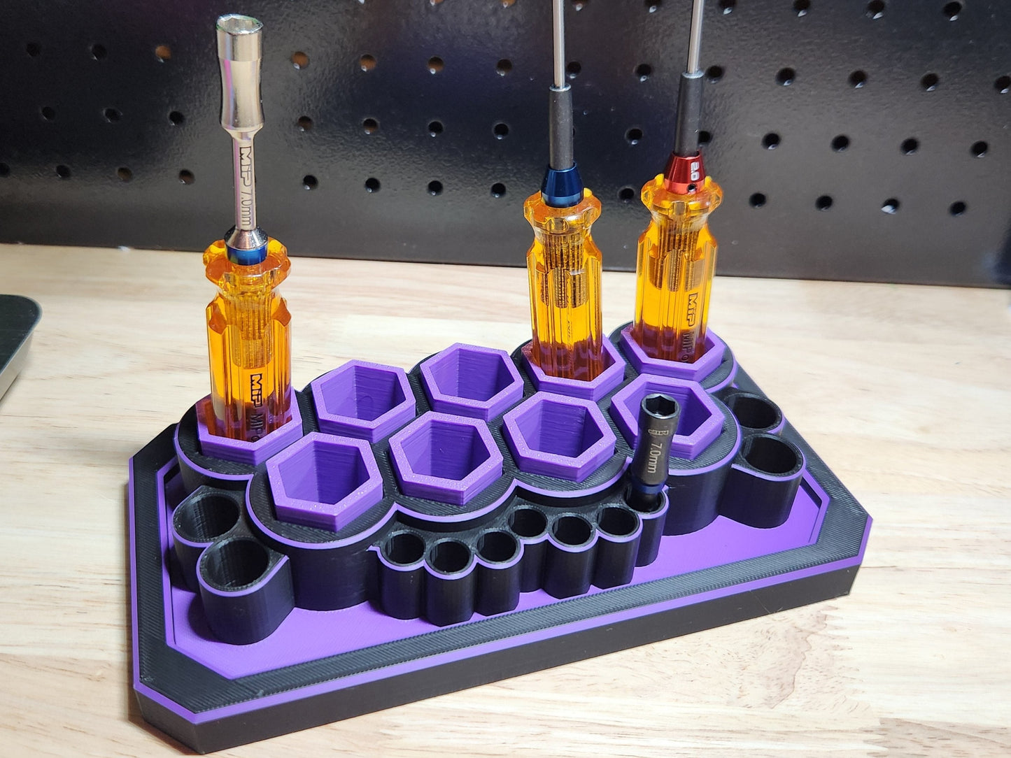RC Tool Holder Organizer For MIP, Hudy, Protek Hex And Nut Drivers