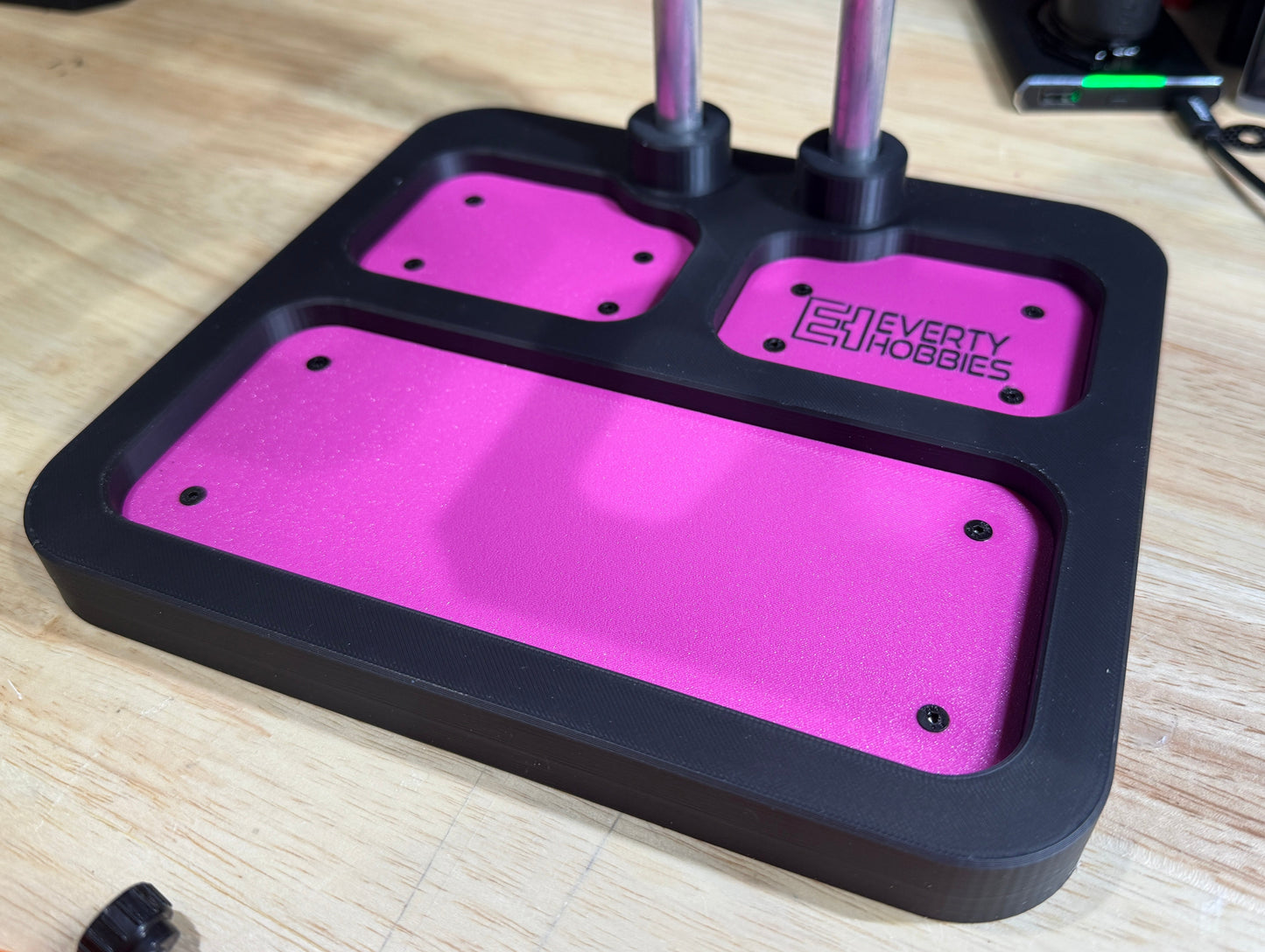 RC Car Display Stand: 3 Tier Vertical Pit Stand for 1/18 to 1/10 Scale Vehicles Everty Hobbies