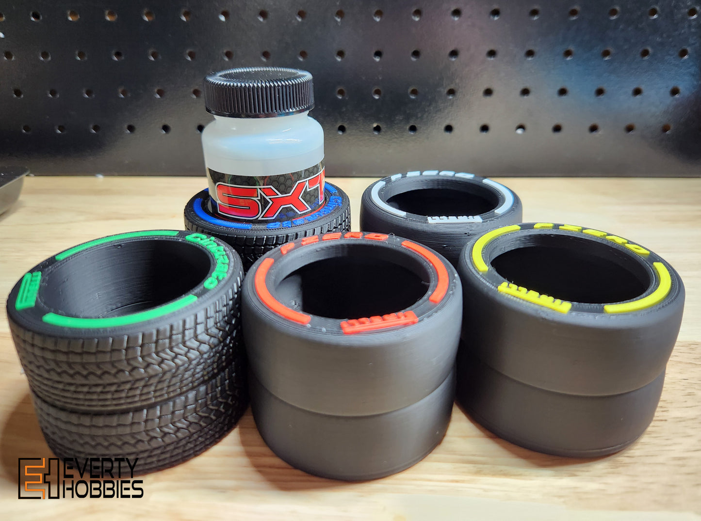 RC F1 Tire Sauce Holder - Compatible with SXT Bottles Everty Hobbies