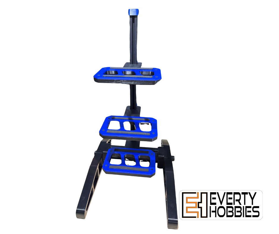 RC Car 3 Tier Stand - 1:10 Scale On Road- Off Road - Display Pit Stand Everty Hobbies