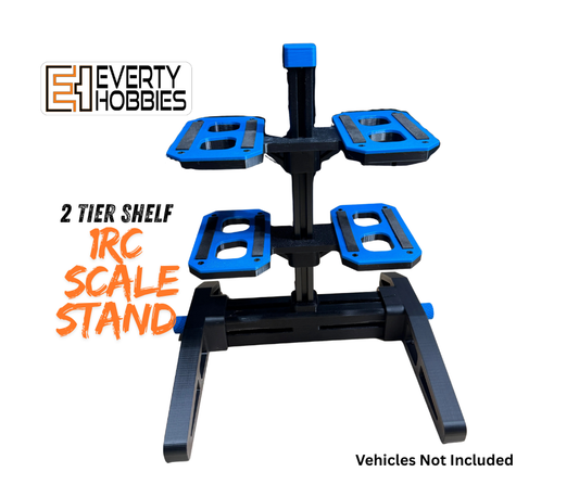 RC Small 2 Tier Car Stand - Fits 1:16- 1:18 Scale 1RC, Losi Mini T/B Everty Hobbies