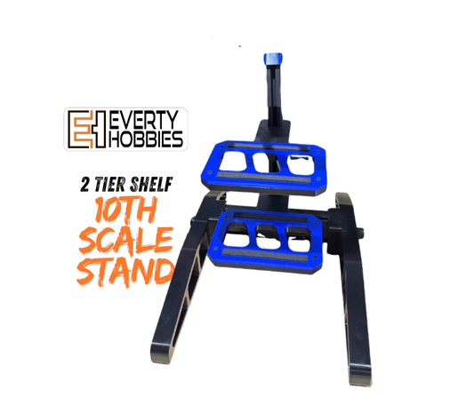 RC Car 2 Tier Stand - 1:10 Scale On Road- Off Road - Display Pit Stand (Copy) Everty Hobbies