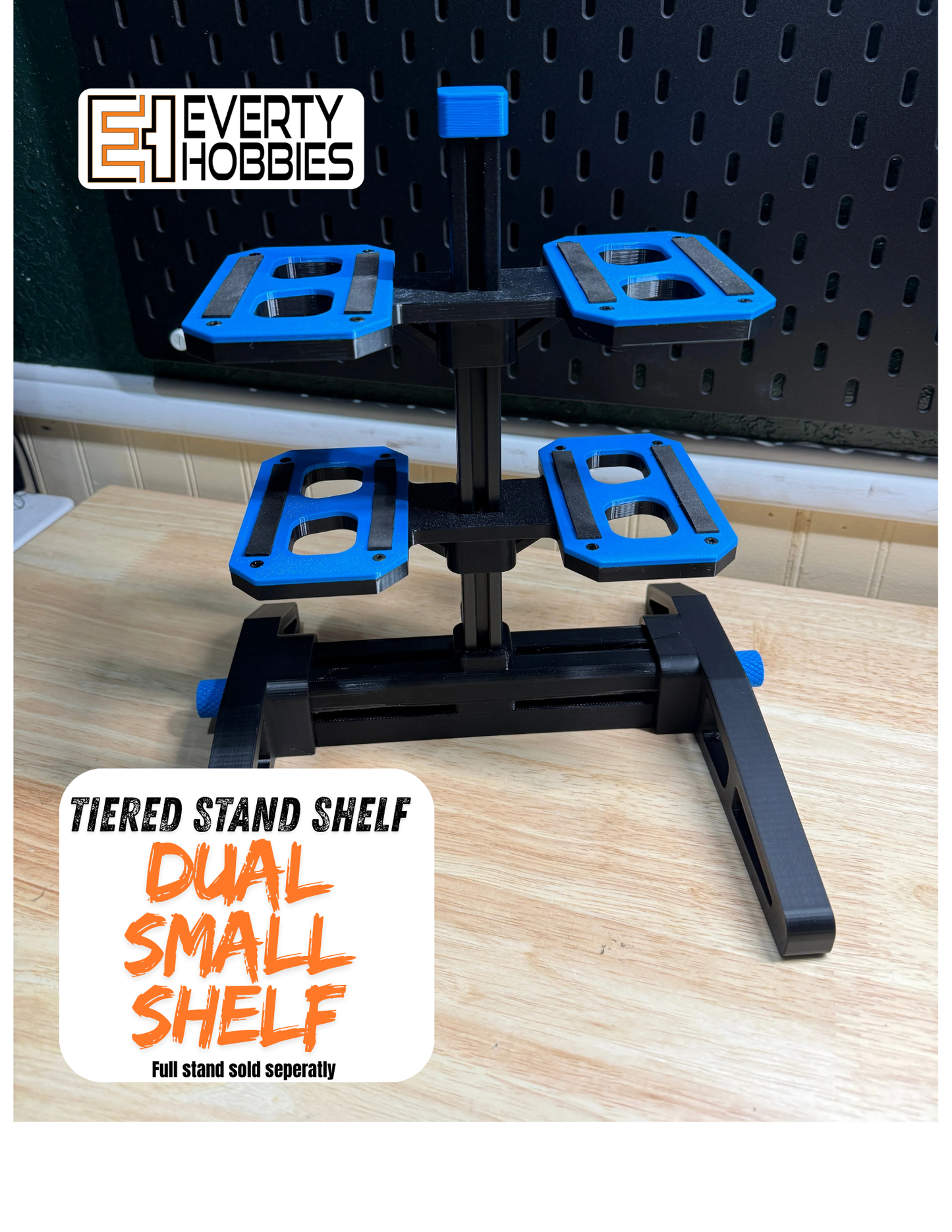Everty Hobbies Small Stand Shelf — Fits 1:16–1:18 Scale (Add-On for Small Stand) Everty Hobbies