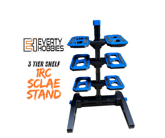 RC Small 3 Tier Car Stand - Fits 1:16- 1:18 Scale 1RC, Losi Mini T/B Everty Hobbies