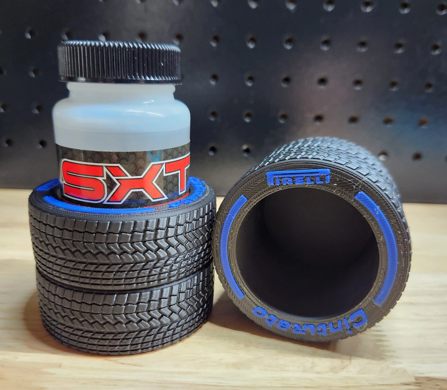 F1 Style RC Car Tire Sauce Holder - Compatible with SXT Bottles Everty Hobbies